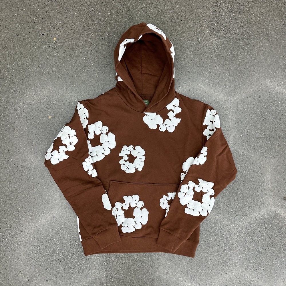 Brown Denim Tears Hoodie